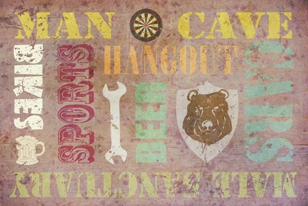 Man Cave by Cora Niele art print