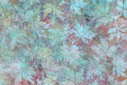 Leaves Carpet Aqua by Cora Niele art print