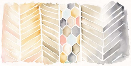 Watercolor Chevron by Wild Apple Portfolio art print