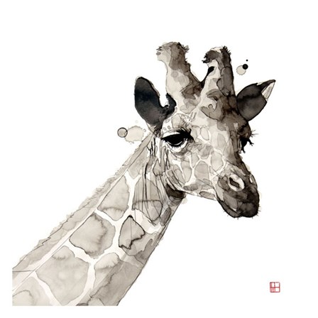 Giraffe by Philippe Debongnie art print