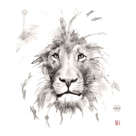 Lion by Philippe Debongnie art print
