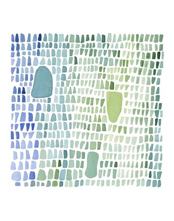 Series Sea Glass No. 1 by Louise van Terheijden art print