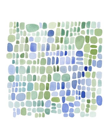 Series Sea Glass No. II by Louise van Terheijden art print