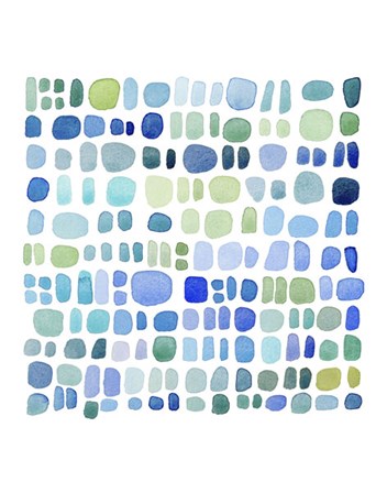 Series Sea Glass No. III by Louise van Terheijden art print