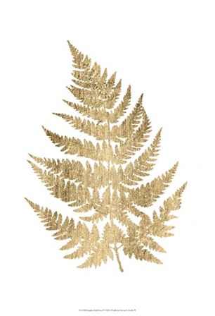 Graphic Gold Fern IV by Studio W art print