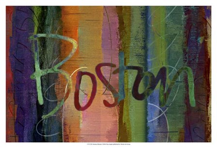 Abstract Boston by Sisa Jasper art print