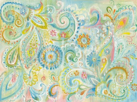 Spring Dream Paisley by Danhui Nai art print