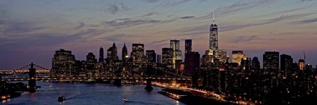 Lower Manhattan at Dusk by Richard Berenholtz art print