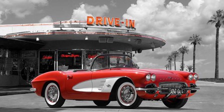 Historical Diner, USA by Gasoline Images art print