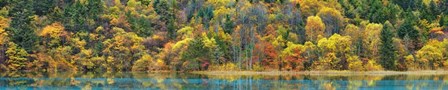 Lake and Forest in Autumn, China by Frank Krahmer art print