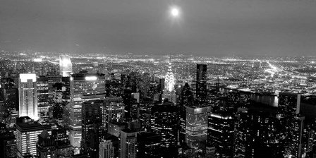 Aerial View of Manhattan, NYC by Michael Setboun art print