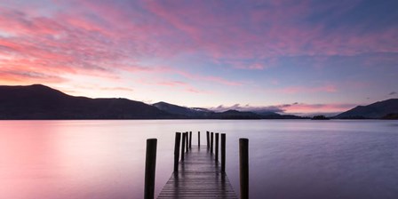 Twilight on Lake, UK art print