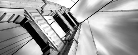 Low angle view of details of Golden Gate Bridge, San Francisco, California by Panoramic Images art print