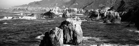 Rock formations on the beach, Big Sur, Garrapata State Beach, California by Panoramic Images art print