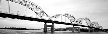 Iowa, Davenport, Centennial Bridge over Mississippi River by Panoramic Images art print