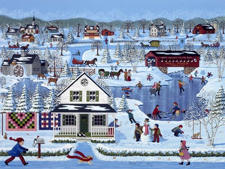 Winter Sampler by Sheila Lee art print