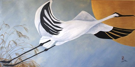 JP Stork by Jan Panico art print