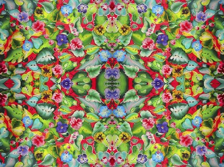 Flowers Pink 715 by Howie Green art print