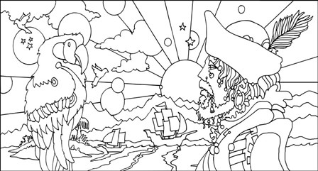 Pirates by Howie Green art print