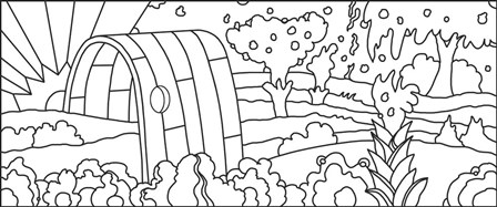 Rainbow Tunnel by Howie Green art print