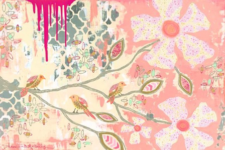 Three Little Birds B by Jennifer McCully art print