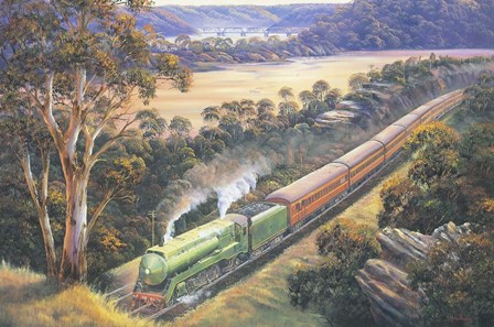 Approaching Cowan Bank by John Bradley art print