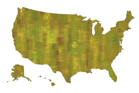 U.S.A. Map 8 by Marlene Watson art print