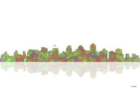 San Diego California Skyline 1 by Marlene Watson art print