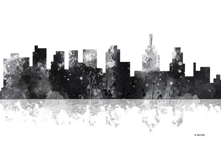 Philadelphia Skyline BG 1 by Marlene Watson art print