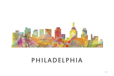 Philadelphia Skyline by Marlene Watson art print