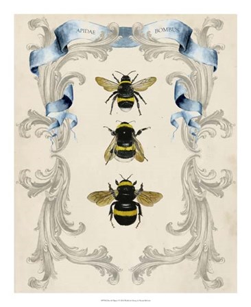 Bees &amp; Filigree I by Naomi McCavitt art print