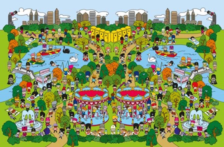 Toy Soldiers - Park by The Paper Stone art print