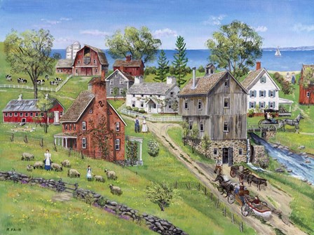 Sweet Meadow Farms by Bob Fair art print