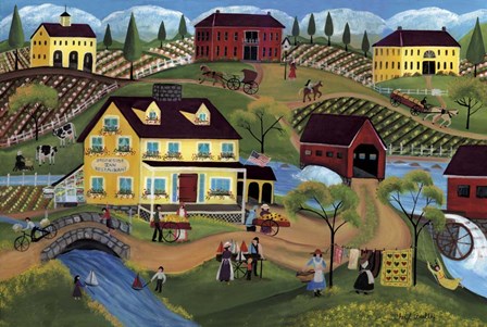 Brookside Inn Restaurant by Cheryl Bartley art print