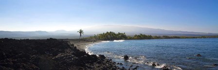 Keawaiki Bay, Black Sand Beach, Big Island, Hawaii by Panoramic Images art print