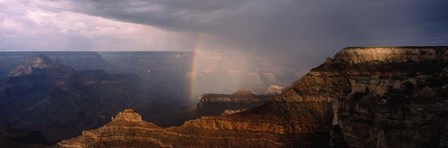 Monsoon and Rainbow, Grand Canyon, Arizona by Panoramic Images art print