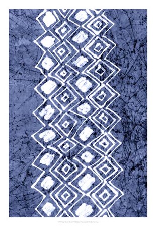 Indigo Primitive Patterns IV by Renee Stramel art print