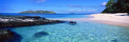 Island in the sea, Veidomoni Beach, Fiji by Panoramic Images art print