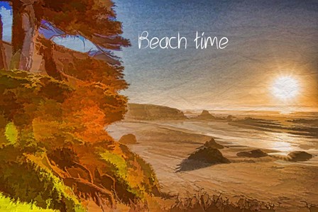 Beach Time by Ramona Murdock art print