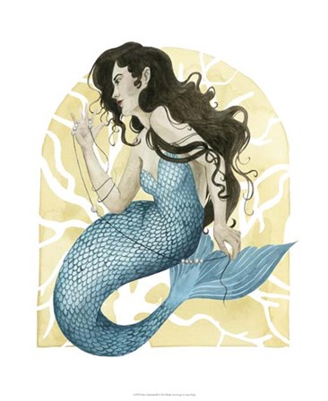 Deco Mermaid III by Grace Popp art print