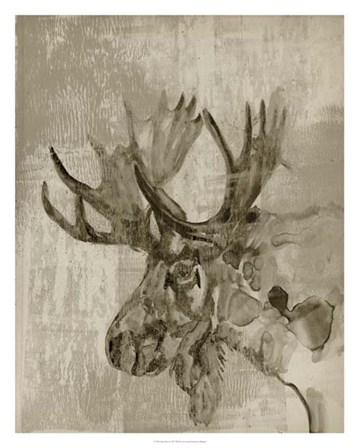 Sepia Moose by Jennifer Goldberger art print