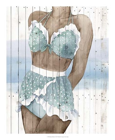 Bygone Bathers I by Grace Popp art print