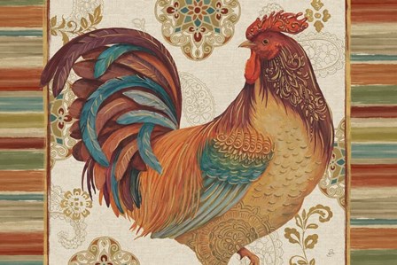 Rooster Rainbow IVA by Daphne Brissonnet art print