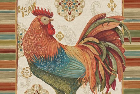 Rooster Rainbow IA by Daphne Brissonnet art print