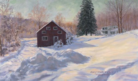 From My Studio In Winter by Christopher Pierce art print