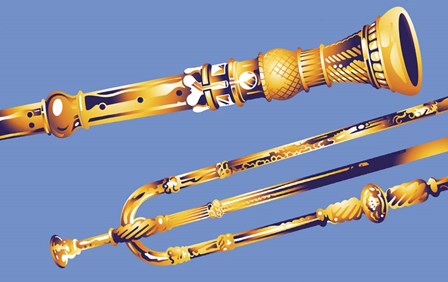 Old Instruments by David Chestnutt art print