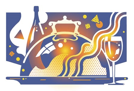 Restaurant Guide by David Chestnutt art print