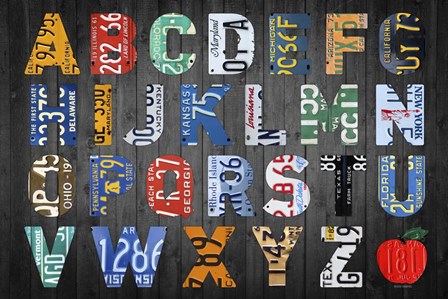 Big Alphabet by Design Turnpike art print