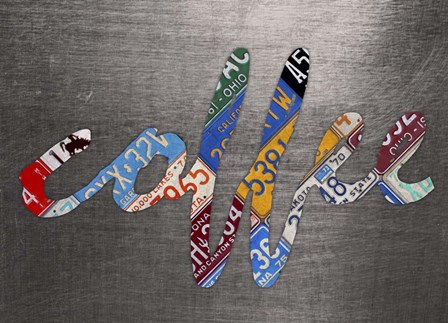 Coffee Sign Metal by Design Turnpike art print