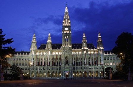Vienna Rathaus by Christopher Bliss art print